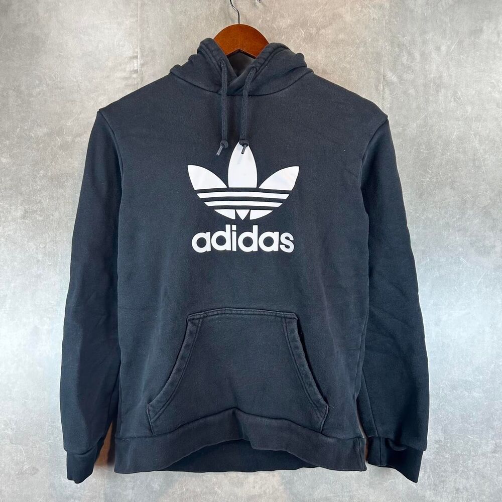 Adidas-originals Men's Black and Grey Hoodie